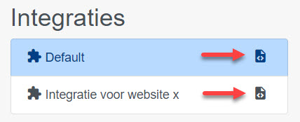 integratie script downloaden button